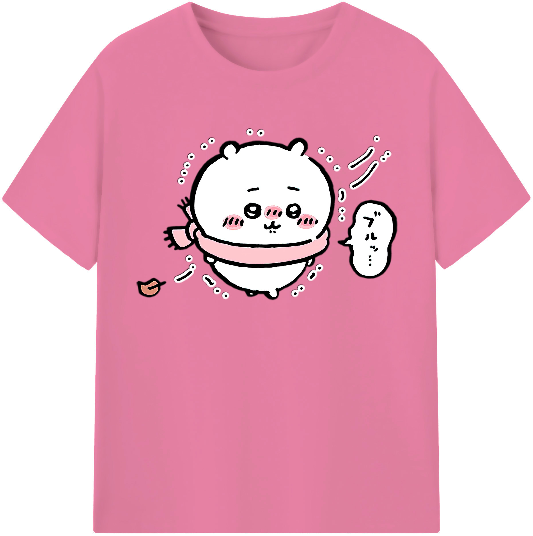 （画像用） ちいかわ ちいかわ Chii-kawa chiikawa 綿100％半袖Tシャツ（フロントプリント）